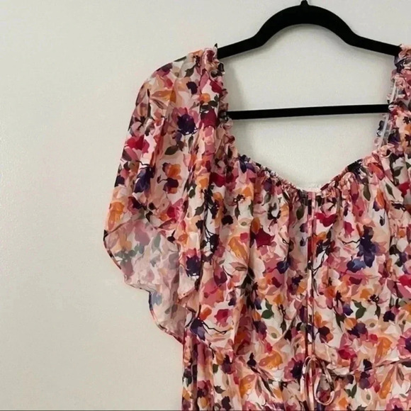 Catherine Malandrino off shoulder halter tiered dress medium - Picture 7 of 10